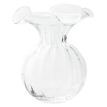 Load image into Gallery viewer, Vietri Large Hibiscus Glass Fluted Vase
